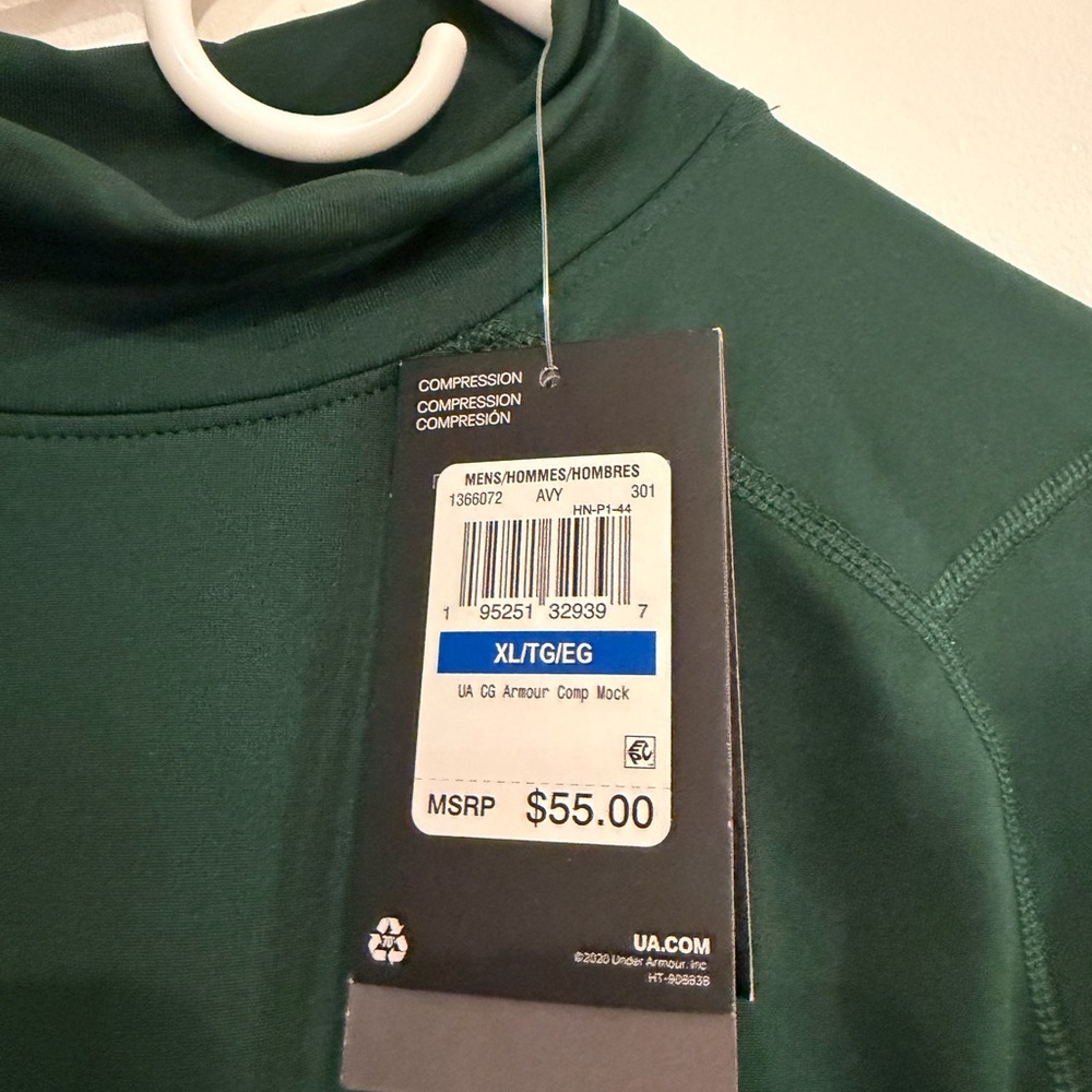Under Armour Dark Green Compression Top - Picture 4 of 5